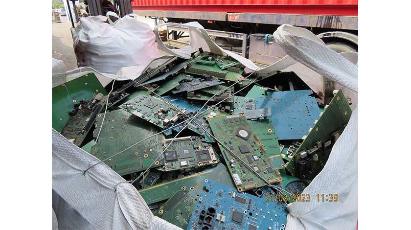 逾百七公噸回收電路板已出運作資源化處理    