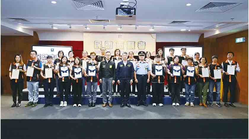 民防志願者迎新會  43市民新加入隊伍為澳服務    